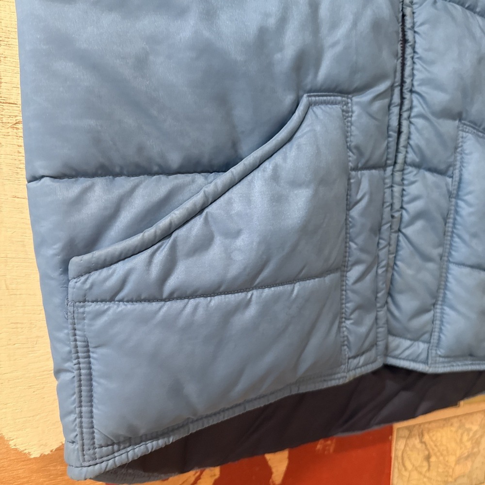 Vintage A & M Industries Puffer Vest Unisex  Made in USA Blue Size L - Picture 4 of 8